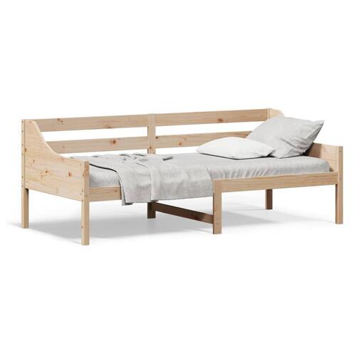 Daybed med reol uden madras 100x200 cm massivt fyrretræ