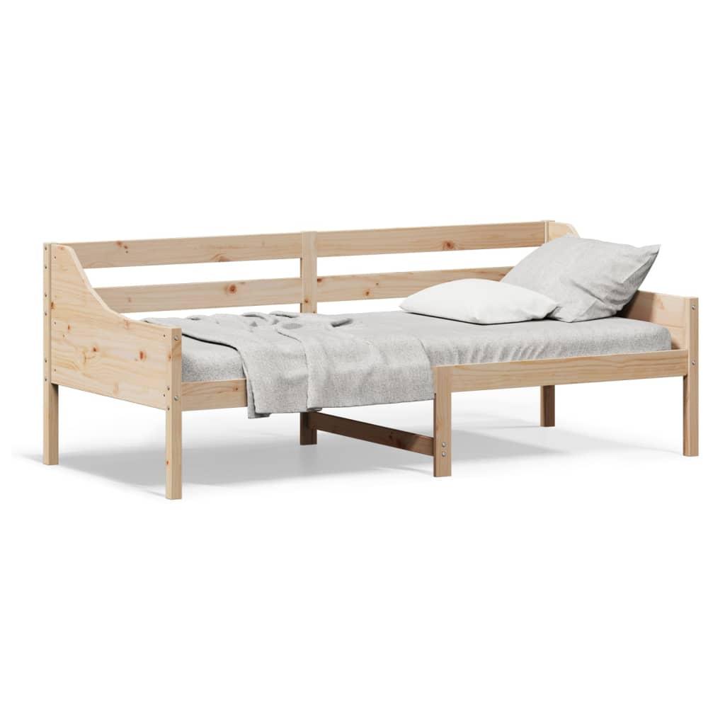 Daybed med reol uden madras 100x200 cm massivt fyrretræ