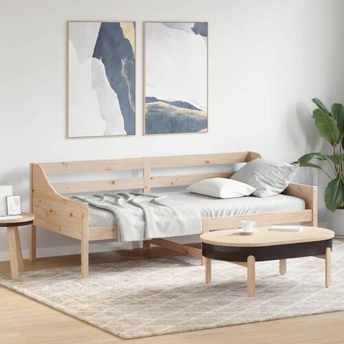 Daybed med reol uden madras 100x200 cm massivt fyrretræ