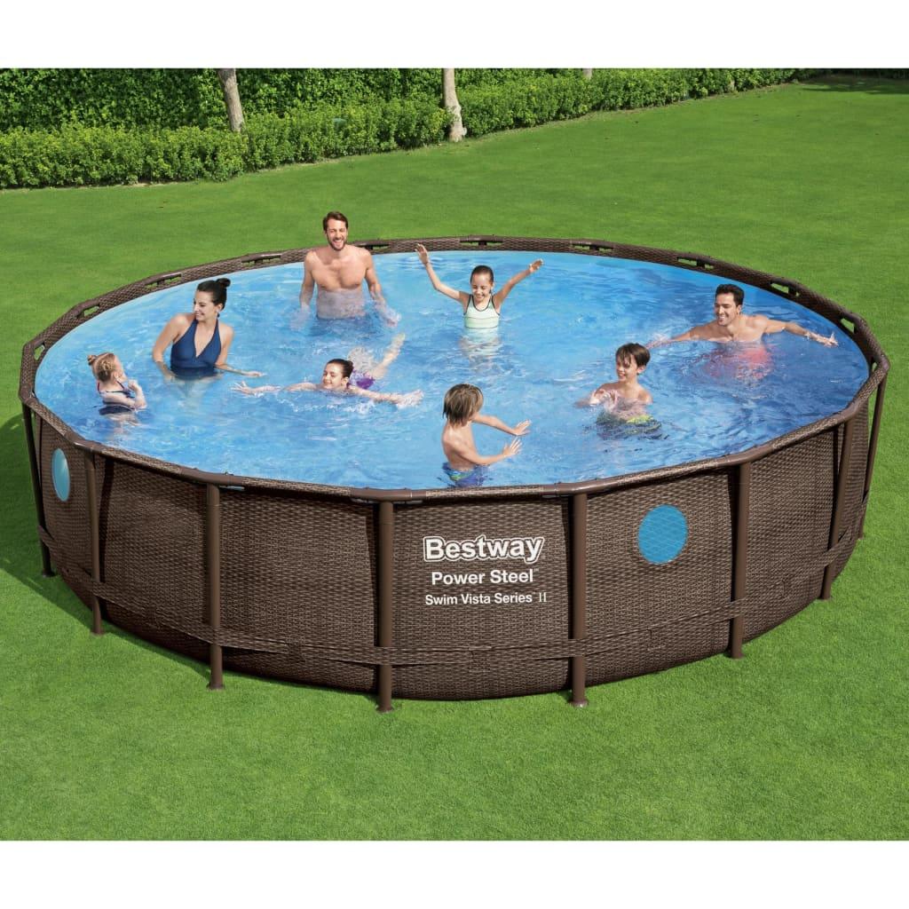 Power Steel swimmingpoolsæt 549x122 cm