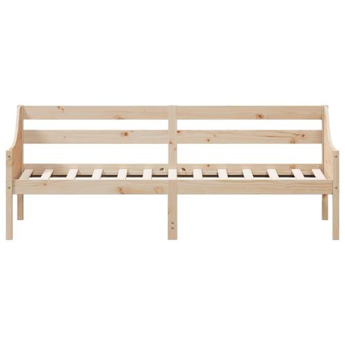 Daybed med reol uden madras 100x200 cm massivt fyrretræ