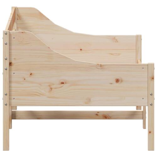 Daybed med reol uden madras 100x200 cm massivt fyrretræ
