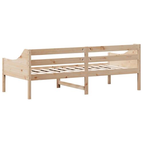 Daybed med reol uden madras 100x200 cm massivt fyrretræ