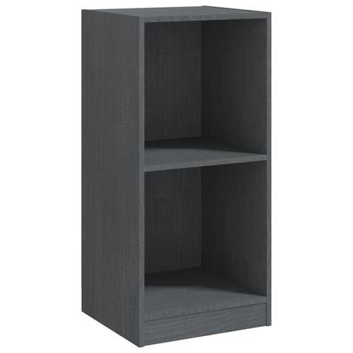 Sideskab 35,5x33,5x76 cm massivt fyrretræ grå