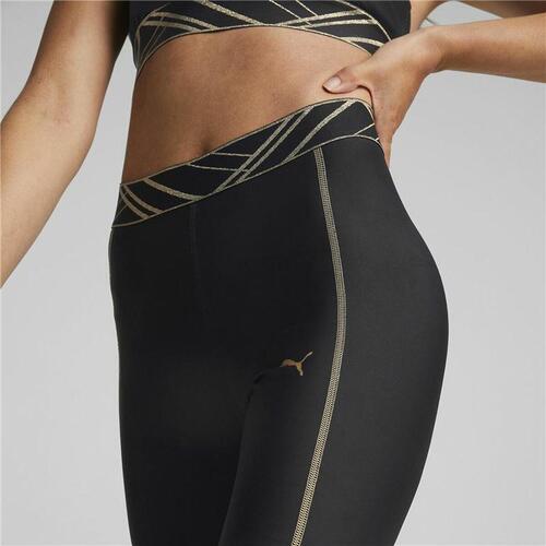 Sport leggings til kvinder Puma Deco Glam Sort S
