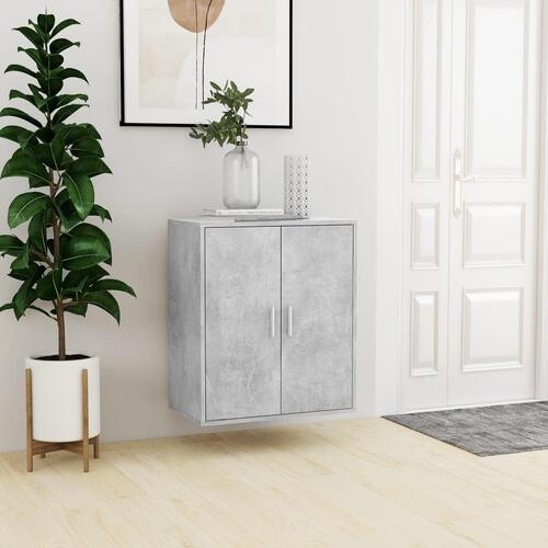 Skoskab 60x35x70 cm konstrueret træ betongrå