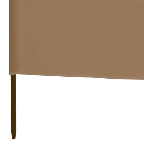 3-panels læsejl stof 400 x 120 cm gråbrun