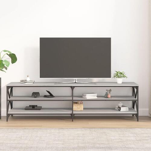 Tv-bord 180x40x50 cm konstrueret træ grå sonoma-eg