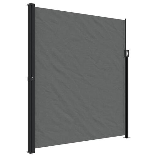 Sammenrullelig sidemarkise 220x600 cm antracitgrå