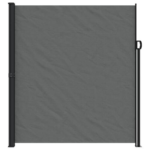 Sammenrullelig sidemarkise 220x600 cm antracitgrå