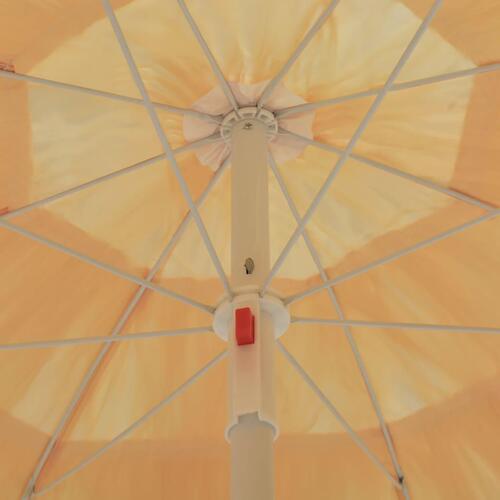 Strandparasol Hawaii-stil 180 cm naturfarvet