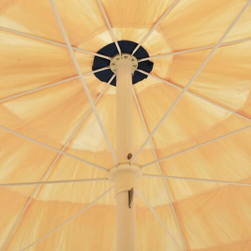 Strandparasol Hawaii-stil 240 cm naturfarvet