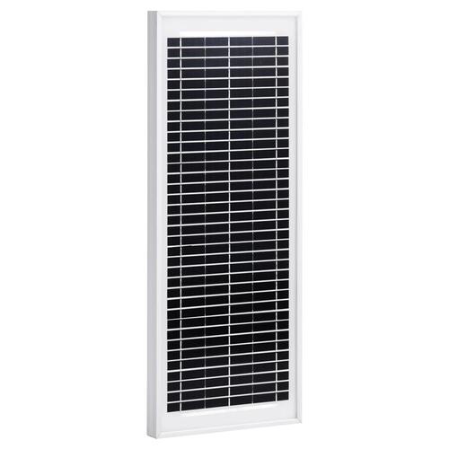 Solcellepanel 10 W polykrystallinsk aluminium og sikkerhedsglas