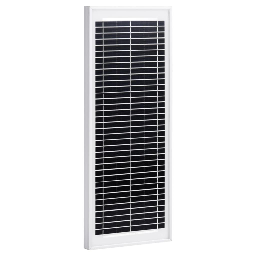 Solcellepanel 10 W polykrystallinsk aluminium og sikkerhedsglas