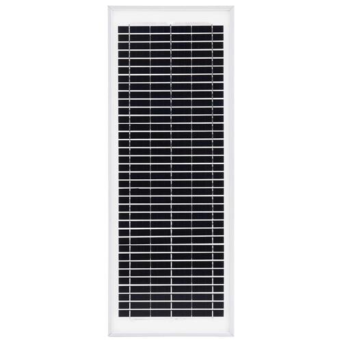 Solcellepanel 10 W polykrystallinsk aluminium og sikkerhedsglas