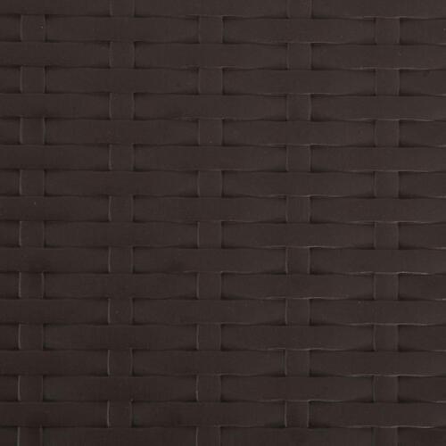 Foldbare havestole 2 stk. HDPE og stål brun