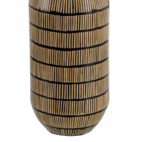 Vase Sort Beige Bambus 23 x 23 x 50 cm