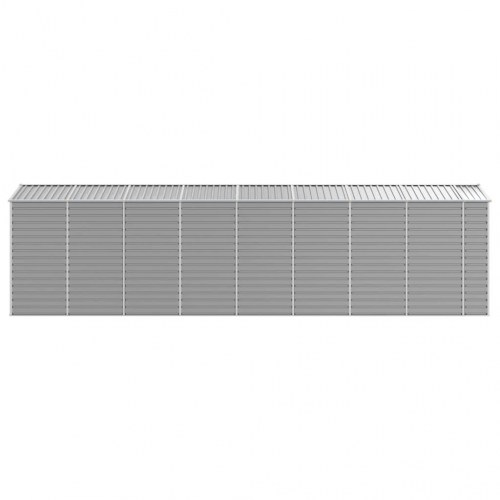 Haveskur lysegrå 191 × 725 × 198 cm - galvaniseret stål