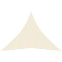 Solsejl 4,5x4,5x4,5 m 160 g/m² HDPE cremefarvet