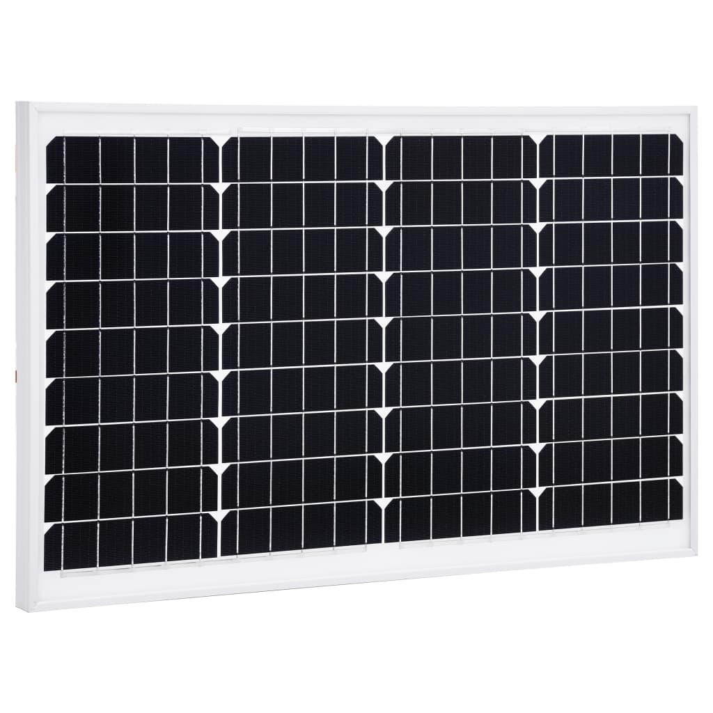 Solcellepanel 40 W aluminium og sikkerhedsglas