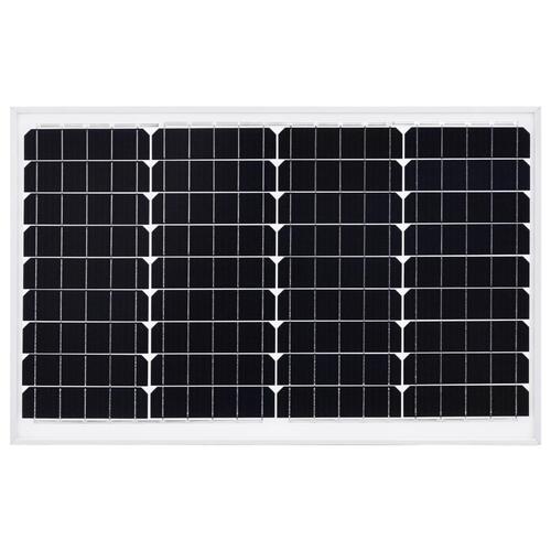 Solcellepanel 40 W aluminium og sikkerhedsglas