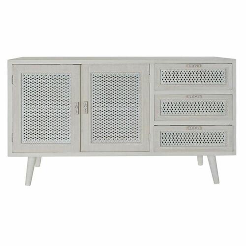 Skænk Hvid Træ MDF (110 x 41 x 64 cm)
