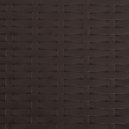 Foldbare barstole 2 stk. HDPE og stål brun rattanlook