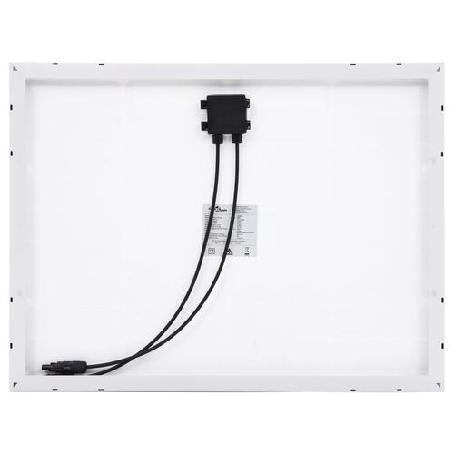 Solcellepanel 50 W aluminium og sikkerhedsglas