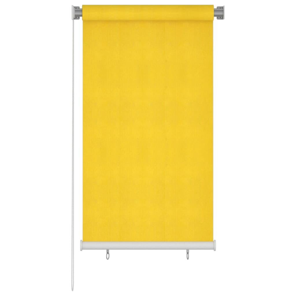 Udendørs rullegardin 80x140 cm HDPE gul