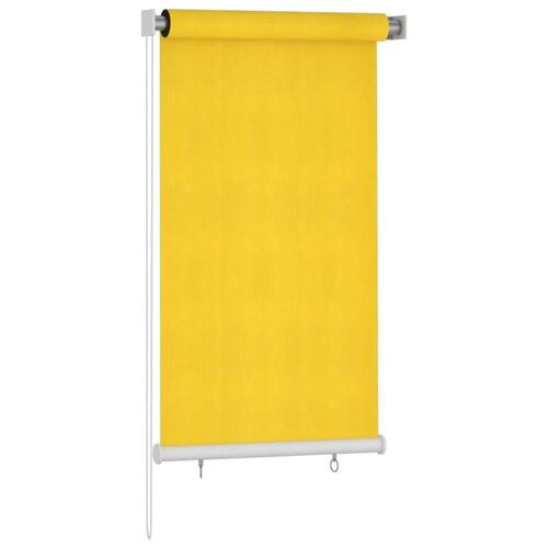 Udendørs rullegardin 80x140 cm HDPE gul