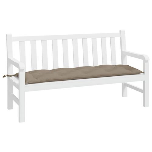 Hynde til havebænk 150x50x7 cm oxfordstof gråbrun
