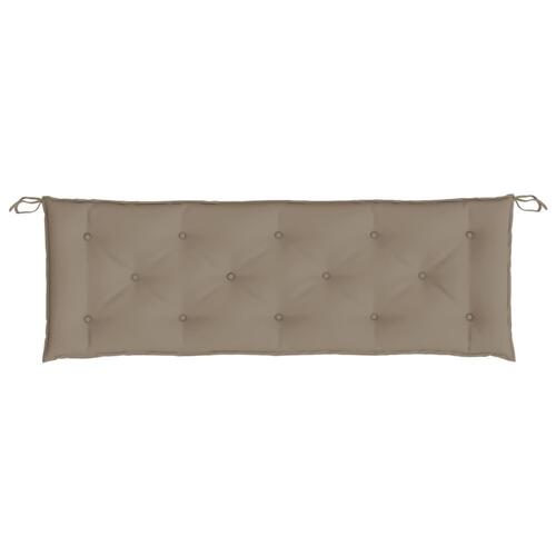 Hynde til havebænk 150x50x7 cm oxfordstof gråbrun