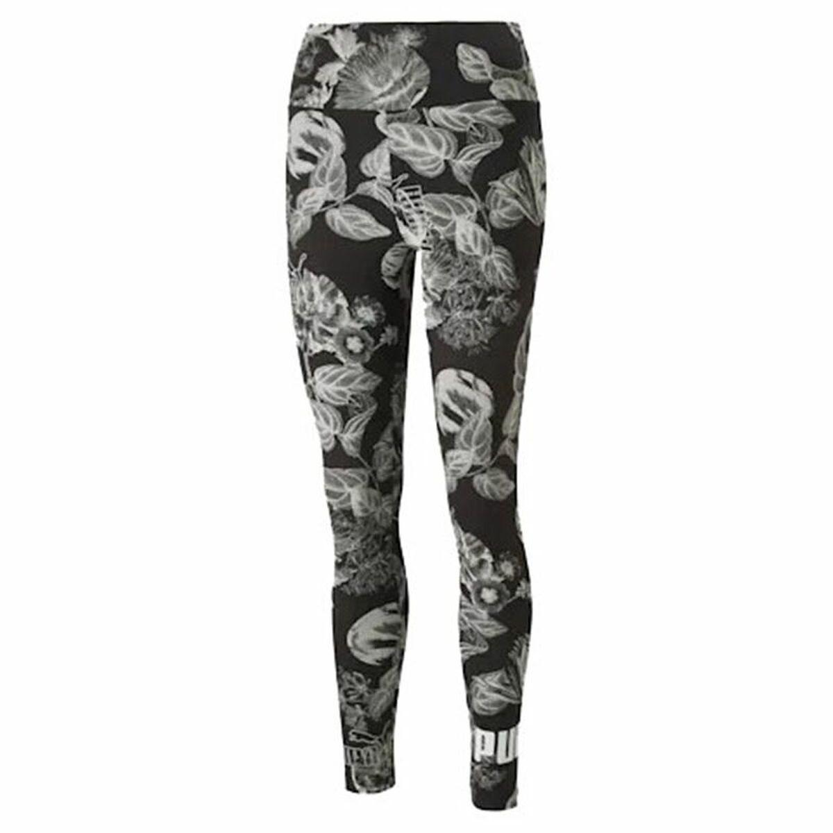 Sport leggings til kvinder Puma Frozen Flower Sort M