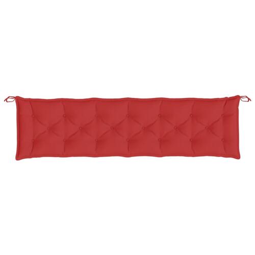 Hynde til havebænk 200x50x7 cm oxfordstof rød