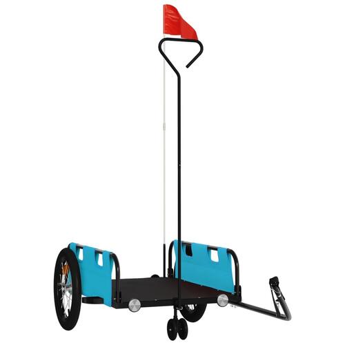 Cykeltrailer oxfordstof og jern blå