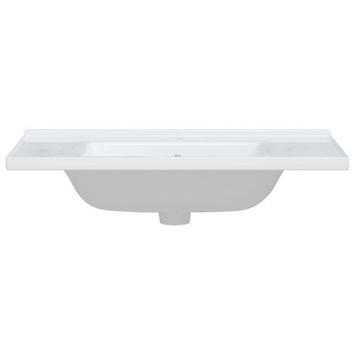 Badeværelsesvask 91,5x48x19,5 cm rektangulær keramisk hvid