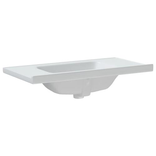 Badeværelsesvask 91,5x48x19,5 cm rektangulær keramisk hvid