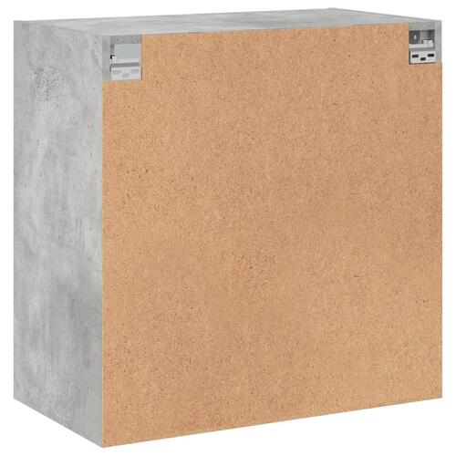 Skab med glaslåger 68x37x68,5 cm betongrå