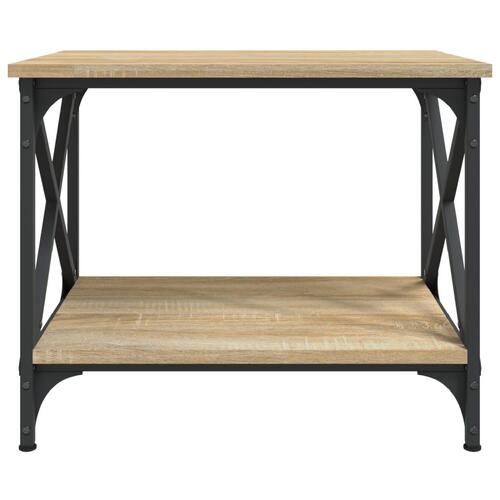 Sidebord 55x38x45 cm konstrueret træ sonoma-eg