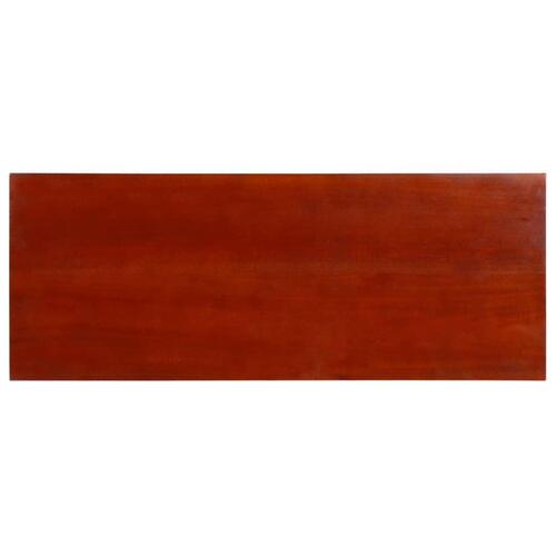 Konsolbord 90x30x75 cm massivt mahognitræ klassisk brun