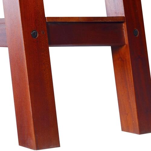 Konsolbord 90x30x75 cm massivt mahognitræ klassisk brun