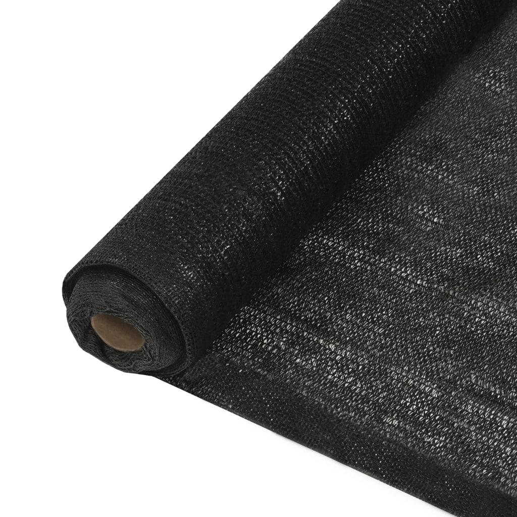 Afskærmning 1x50 m 150 g/m² HDPE sort