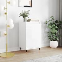 Skænk 40x35x70 cm konstrueret træ hvid højglans