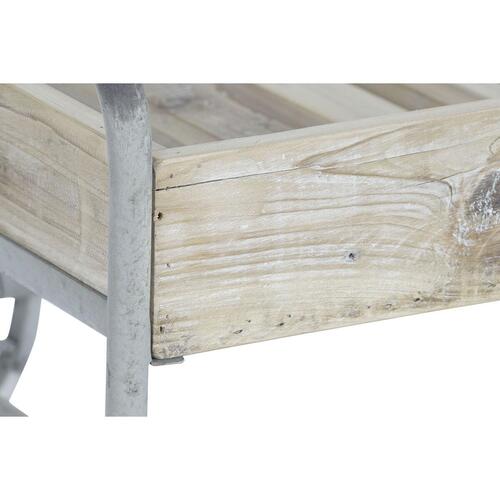 Sofabord Grå Natur Metal Gran 110 x 67 x 46 cm