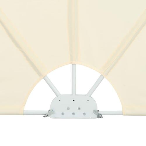 Sammenklappelig sidemarkise til terrasse cremefarvet 240 x 160 cm