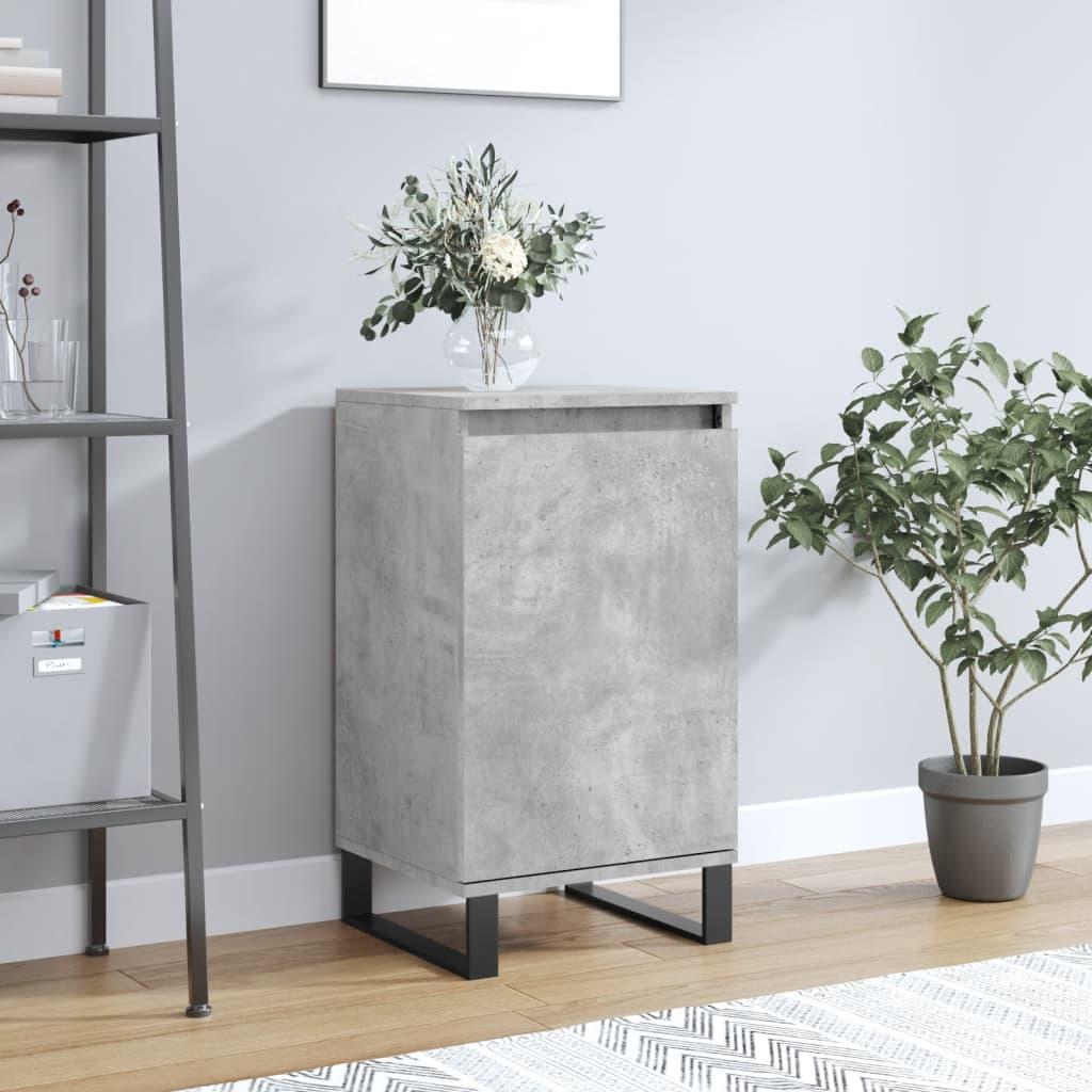 Skænk 40x35x70 cm konstrueret træ betongrå