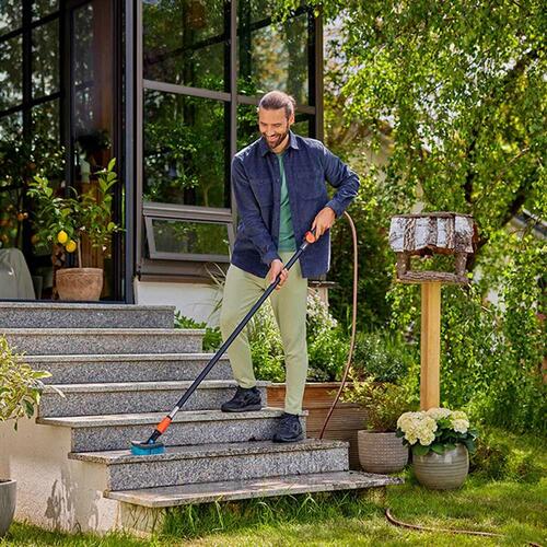 Rensebørste Gardena Flex 18814-20 Cleansystem Stiv Trekantet