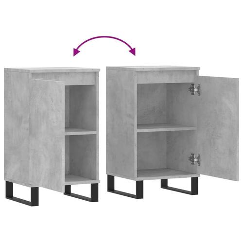 Skænk 40x35x70 cm konstrueret træ betongrå