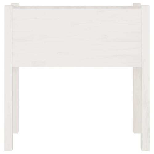 Plantekasser 2 stk. 70x31x70 cm massivt fyrretræ hvid