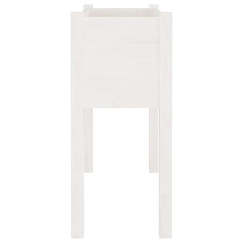 Plantekasser 2 stk. 70x31x70 cm massivt fyrretræ hvid